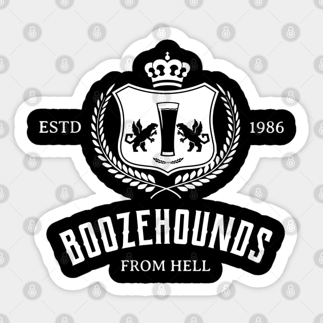Boozehounds from Hell Sticker by midwestprowrestling